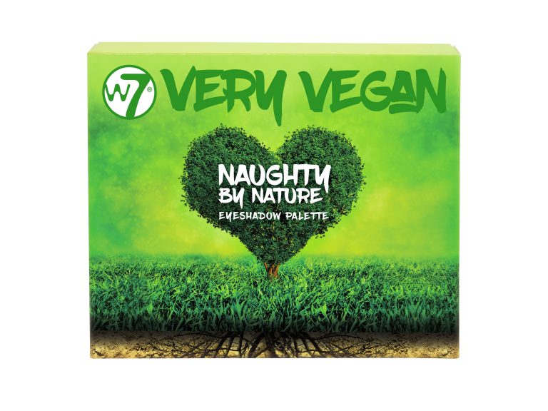 W7 Very Vegan Naughty By Nature Eyeshadow Pallet 8 stuks op display