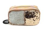 W7 Rose Gold Sequin cosmetic bag